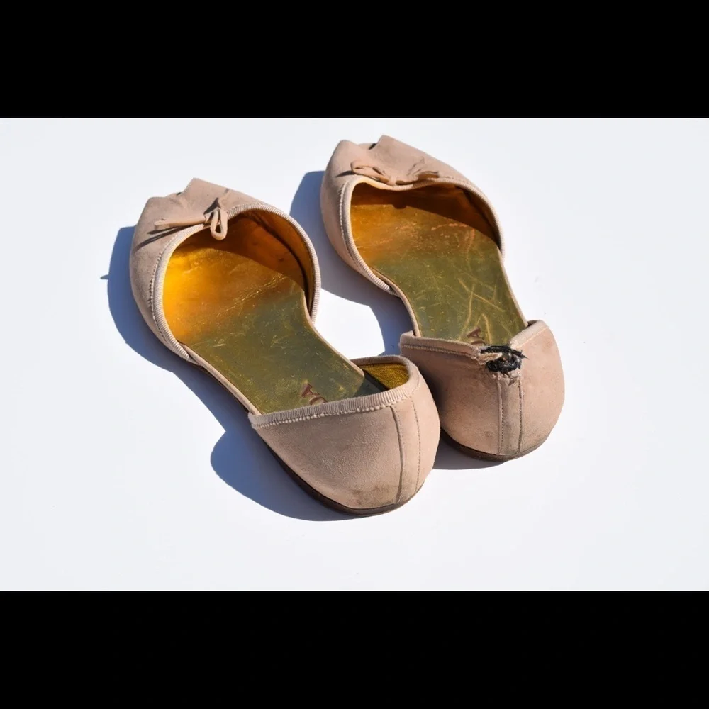 Prada peep toe d'Orsay flats